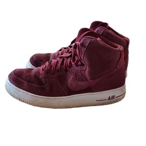 Nike Men’s High-Top Sneakers in Burgundy Wine